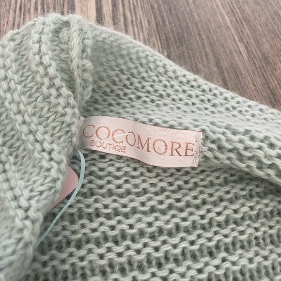 NWT Coco more Mint Knit Cardigan - Picture 2 of 3